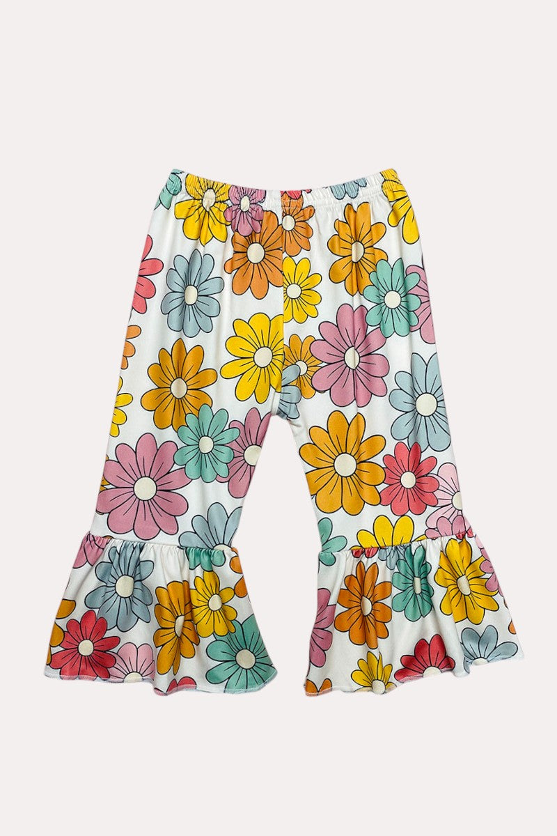 11906MZ Mama's girl flower print blush girls clothing sets