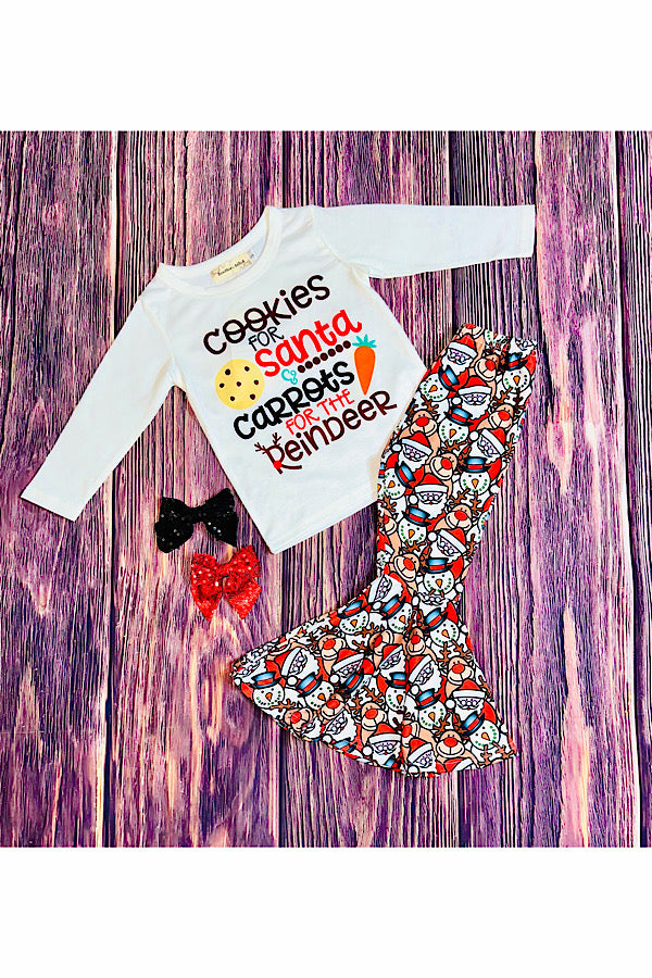 "COOKIES FOR SANTA...CARROTS FOR THE REINDEER" 2pc set XCH0015-23H