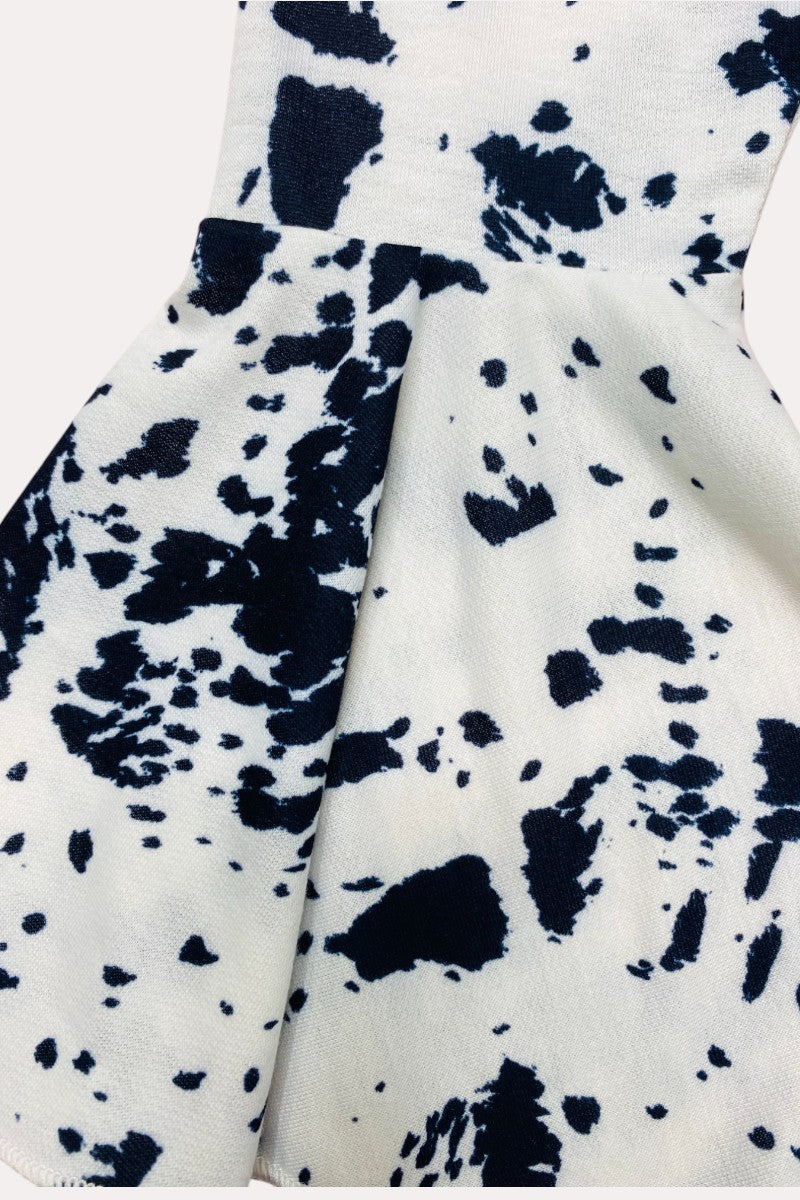 "HOLY COW I'M CUTE" pink cow 2pc sweatshirt girls set X0015-18