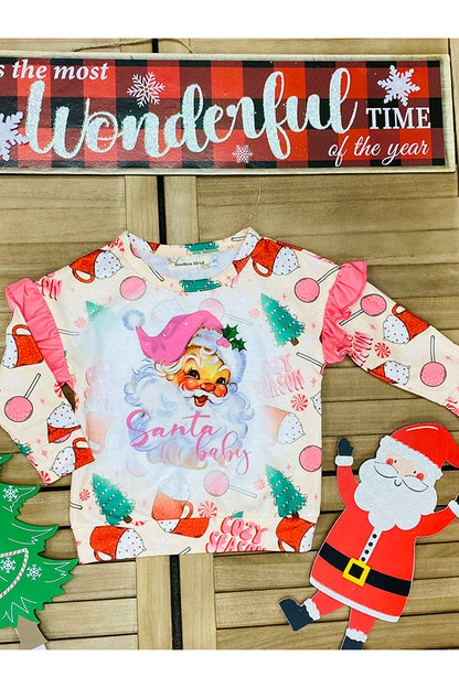 "Santa baby" christmas tree print sweatshirt XCH0011-4H