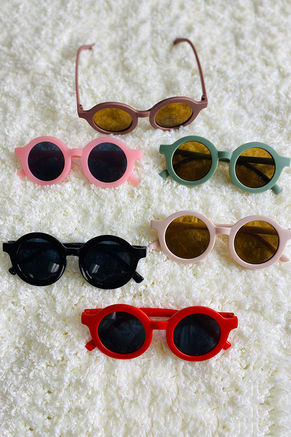 Cute round shape kids sunglasses mix color 4pcs/$10