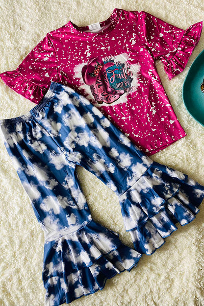 Western boots WALK BY FAITH NOT BY SIGHT girls boutique sets 12176MZ