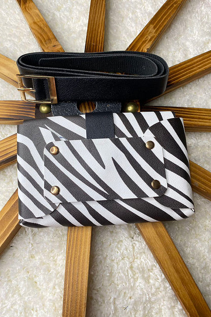 DLH2799 Zebra prints kids waist bag wholesale