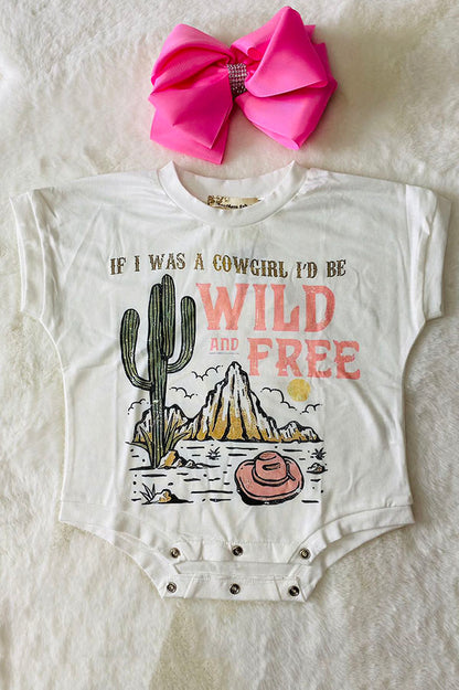 Western infant romper western baby onesie w/short sleeves XCH0014-6H