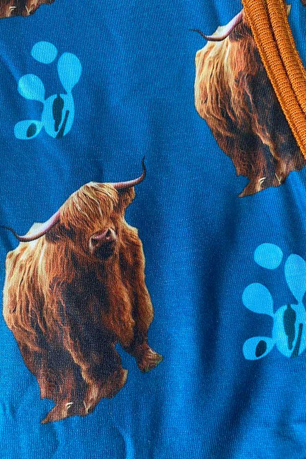 Baby clothes suppliers unisex bull prints western baby romper infant onesie X05004