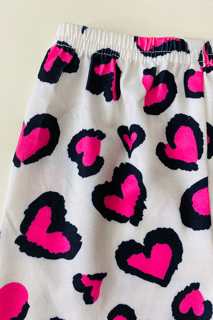 "Follow Your Heart" Print Tie dye 2pcs kids clothing set XCH0015-26H