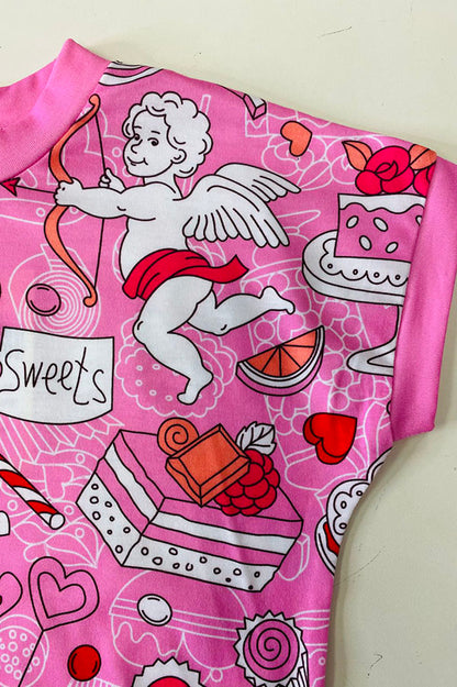 XCH05011 LOVE & sweet valentine's baby girls onesies