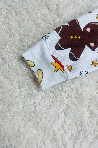 Christmas knitted fabric top & pant unisex 2pc pajamas sets DLH2837