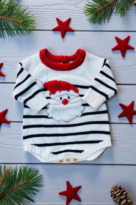 Knitted sweater christmas santa infant baby onesies 250706M