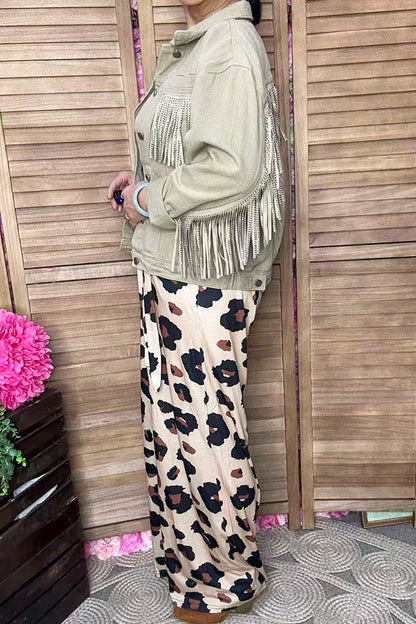 Women's apparel wholesale One piece overall leopard jumpsuit w/waistband & pockets YMY15073