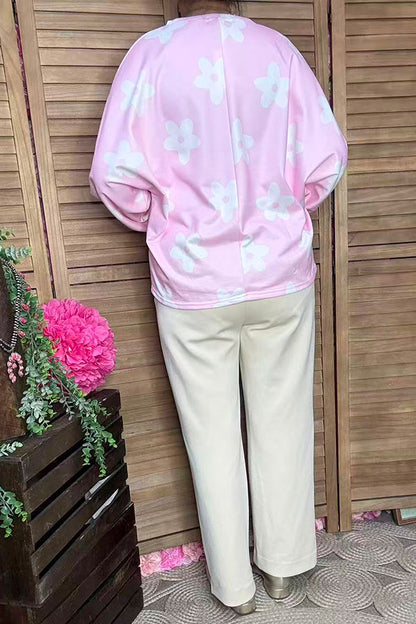 Southern Stitch Women's clothing suppliers pink oversized women blouse BQ15377