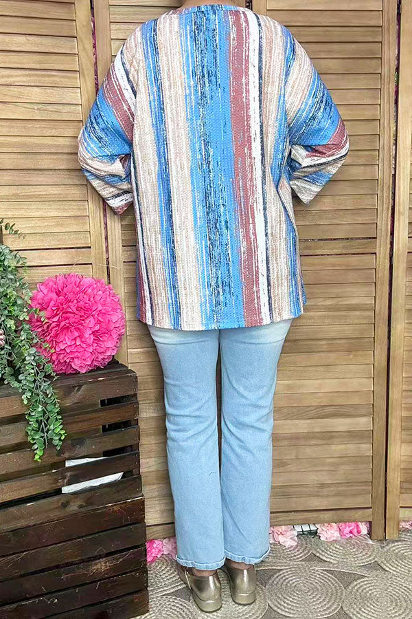 Women's boutique clothing vendors drop shoulder 3/4 sleeve women tunic XCH15692