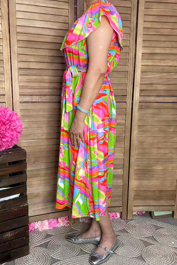 Women's maxi dress suppliers Multi color off shoulder lady's dress GJQ16037