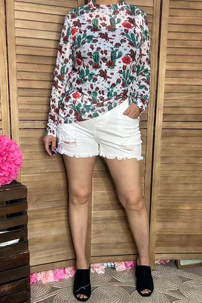 Women's ripped denim shorts wholesale White distressed Shorts J155