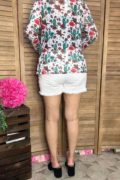 Women's ripped denim shorts wholesale White distressed Shorts J155