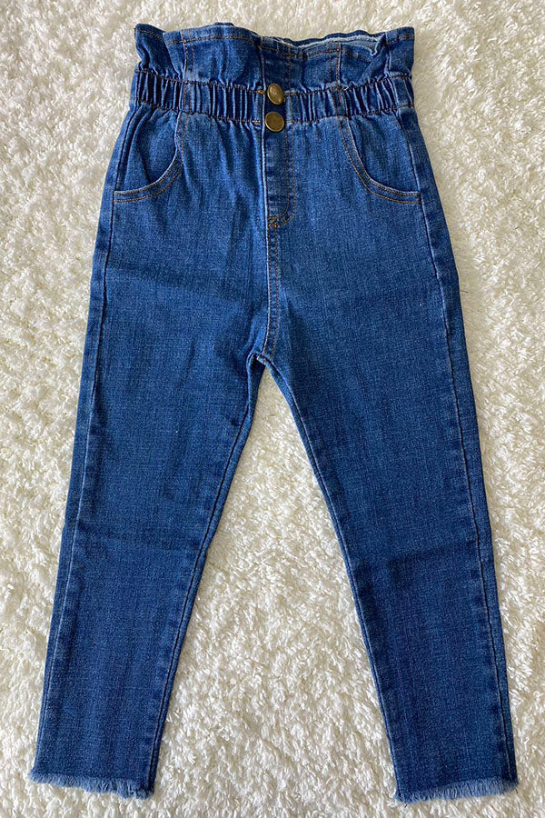 Western blue denim jeans skinny girls boutique pant 230115M