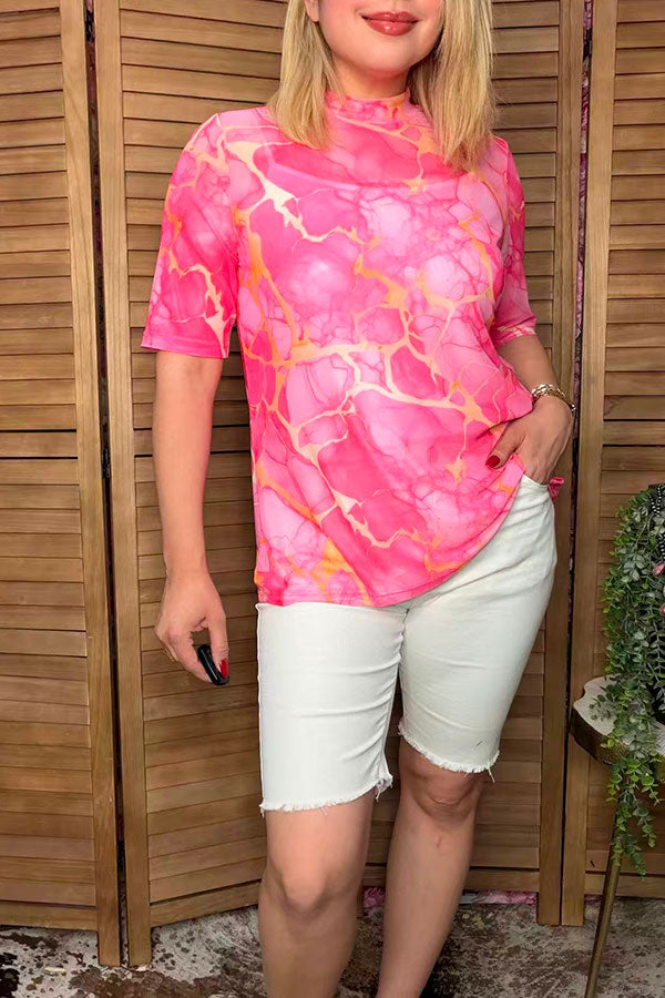 Luxury western pink sheer women boutique top Southern Stitch XCH17191