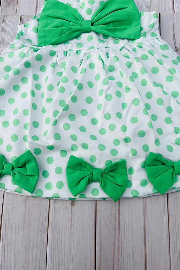St. Patrick's day dots infant baby girls dress 251257M