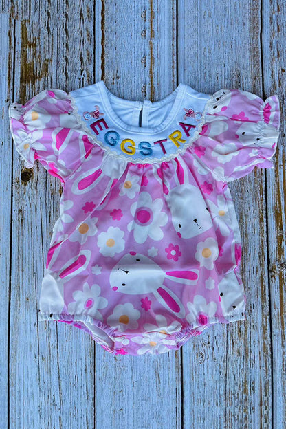 EGG START & bunny embroidery easter baby onesies 251270M