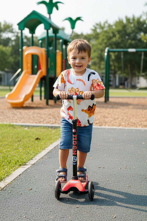 Dinosaur printed short sleeve boy's t-shirt 2601032M