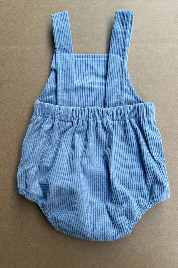 Halloween pumpkin embroidery corduroy baby boutique romper 2601100M