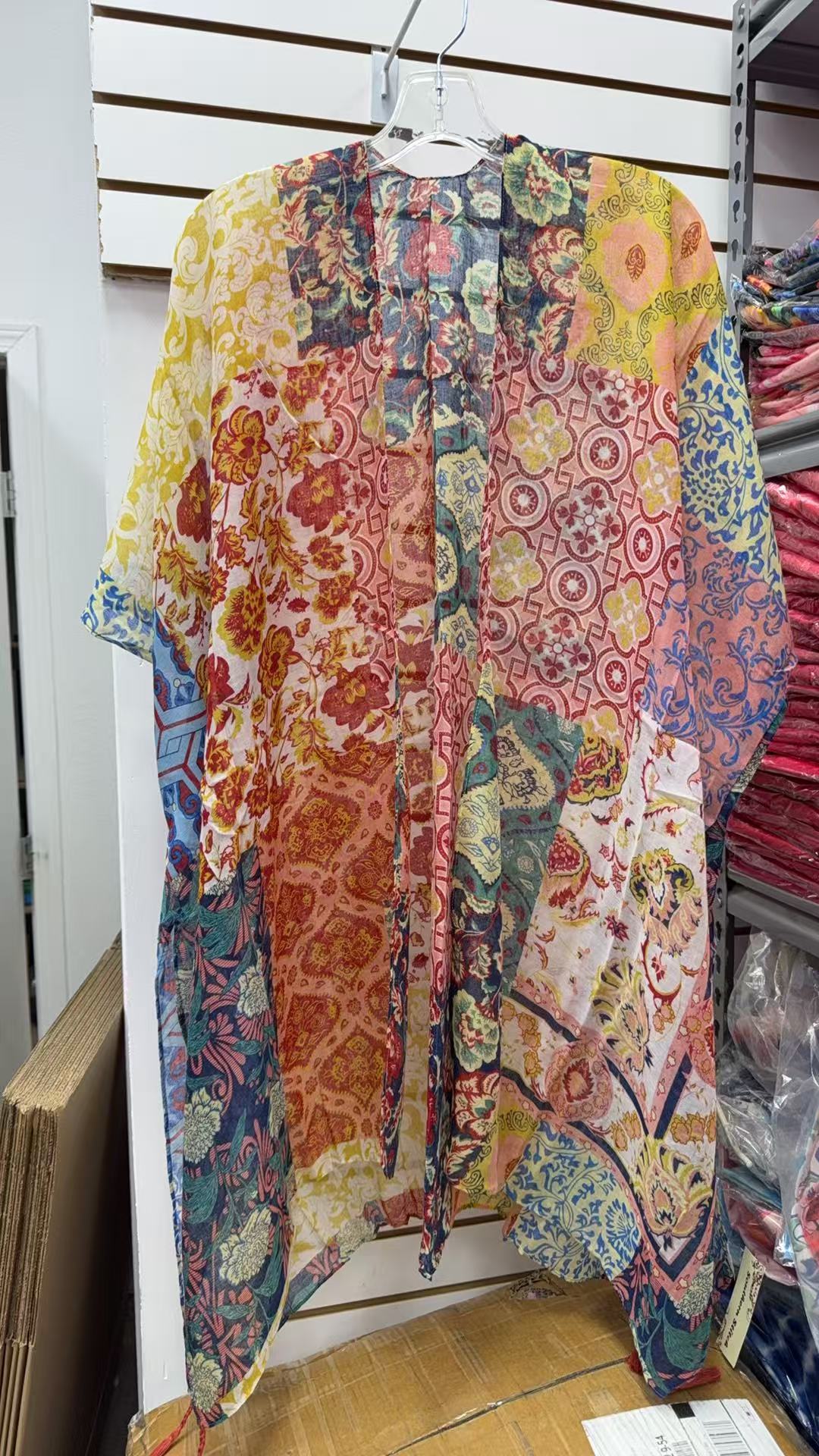 Western paisley printed women cardigan 3pc-$12