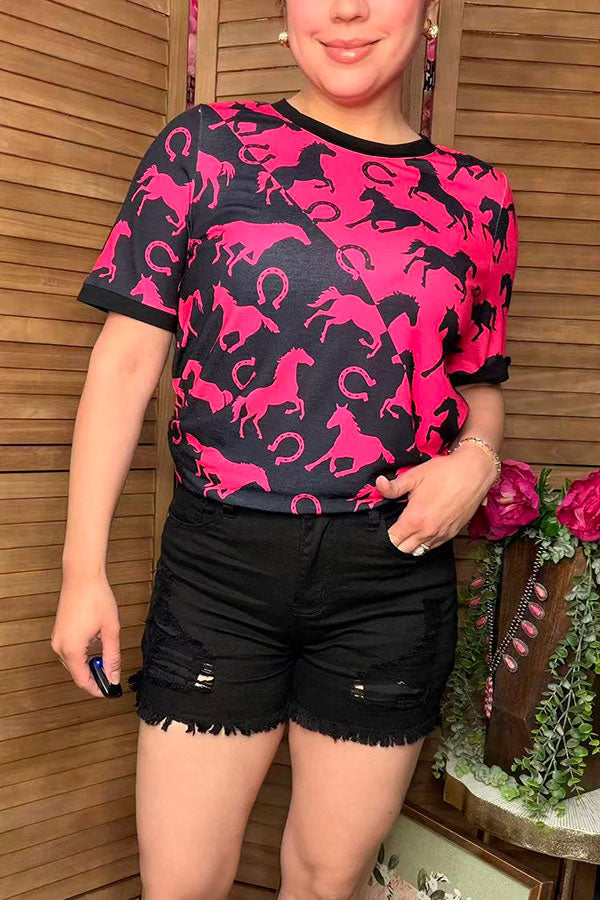 Women's shorts wholesale black denim fabric w/pockets ripped shorts J153