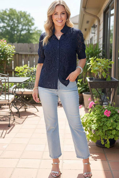 Southern Stitch washed light blue denim pant women's jeans S002-1