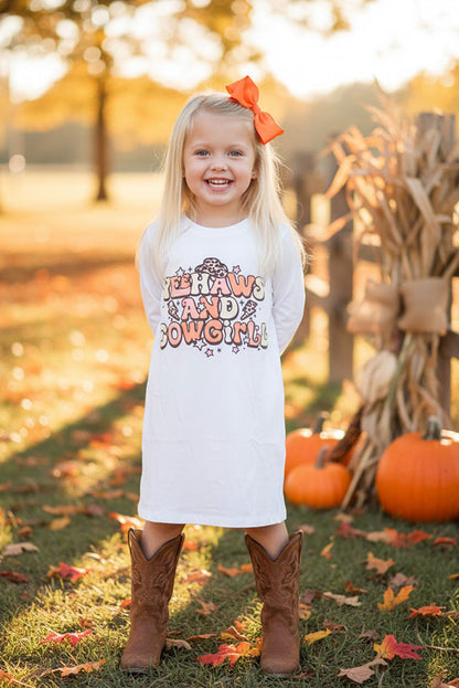 Halloween YEEHAWS AND COWGIRLS white girls boutique dress DLH2577
