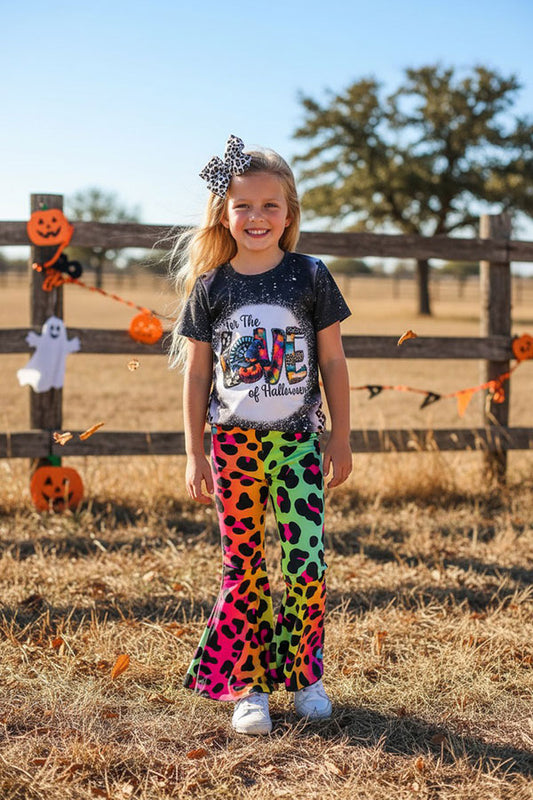 "FOR THE LOVE OF HALLOWEEN" top & jeans girls boutique set DLH2613 DLH2728