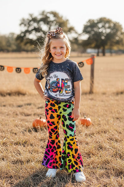 "FOR THE LOVE OF HALLOWEEN" top & jeans girls boutique set DLH2613 DLH2728