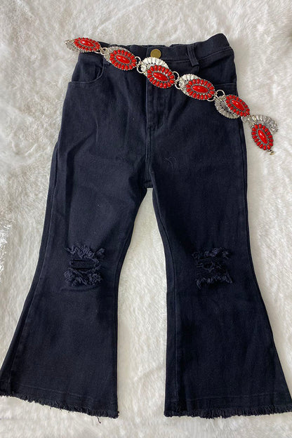 Halloween pumpkin & ghost top black jeans boutique girls set DLH2617 DLH2694