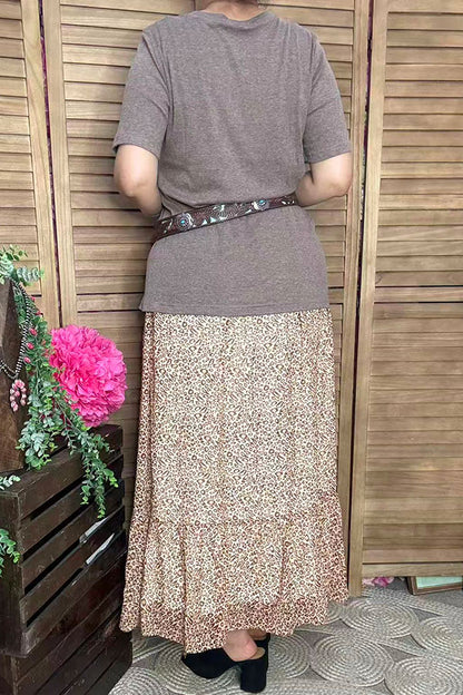 Women's boutique clothing wholesale solid color light tan short sleeve tops GJQ15568