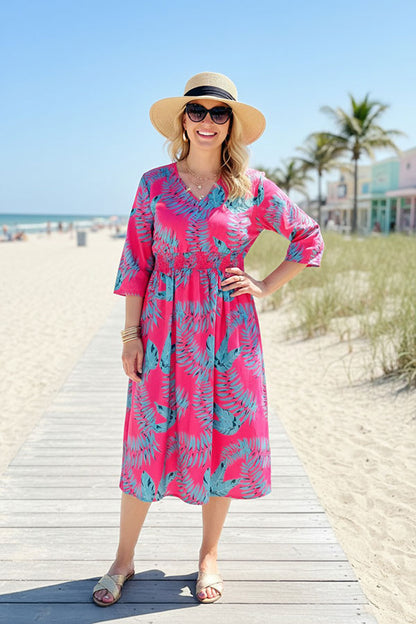 Chic women boutioque dress & 3/4 sleeve and pockets Southern Stitch GJQ15990
