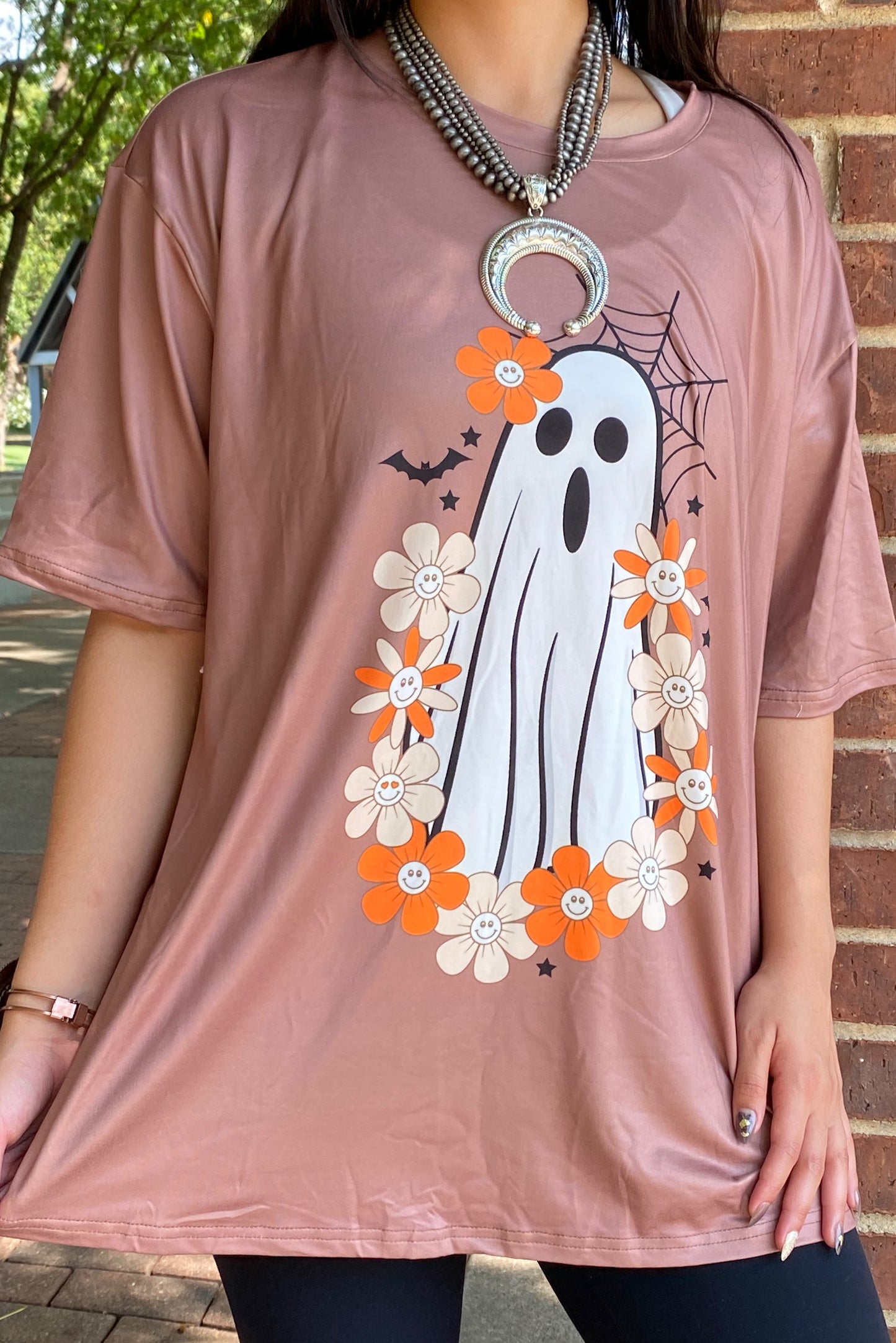 DLH13523 GHOST HALLOWEEN SHIRT,FALL SEASON