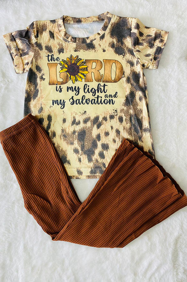 The lord is my light and salvation short sleeve girls t-shirt DLH0923-10