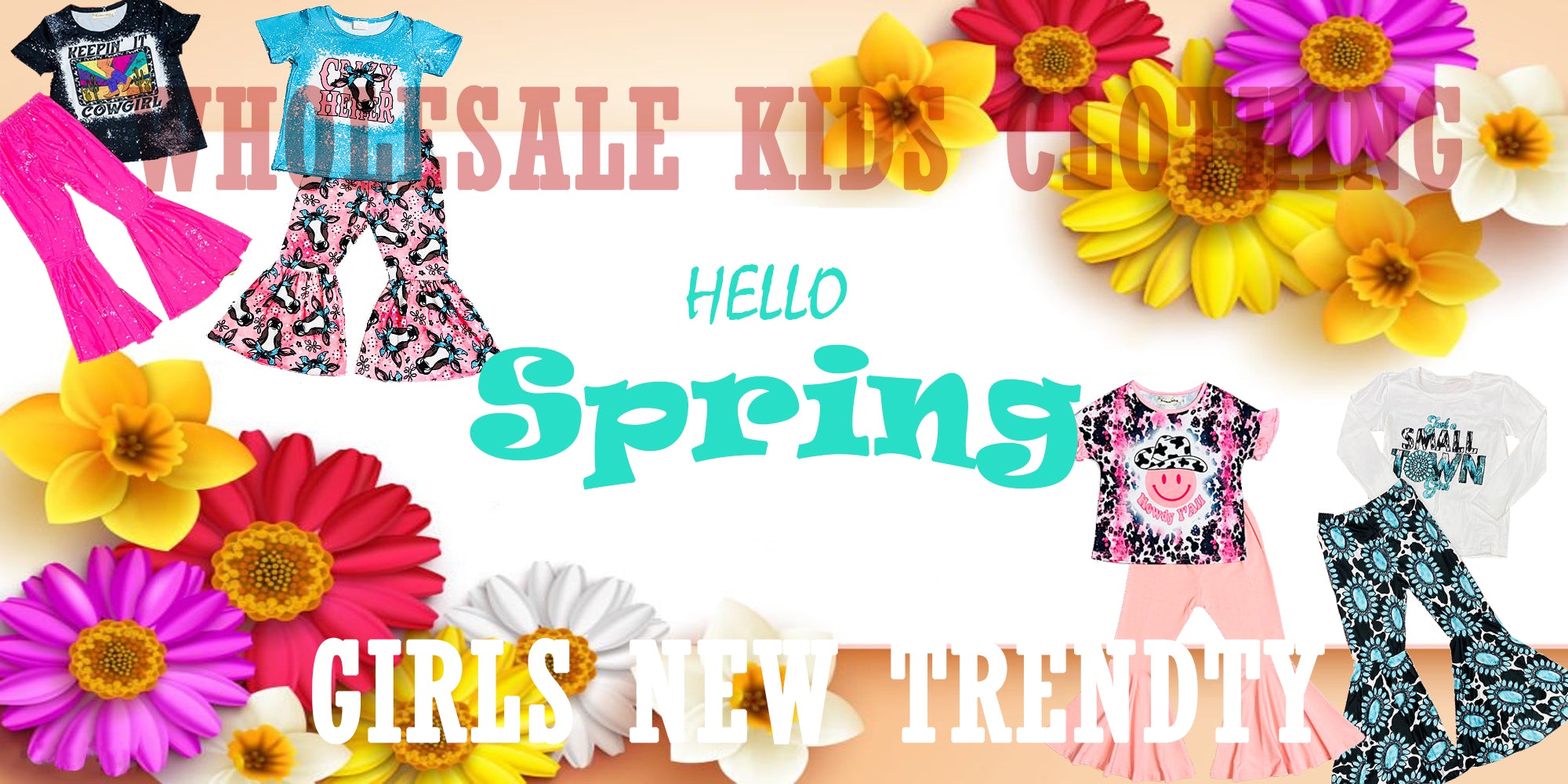 Little girl boutique cheap clothing wholesale