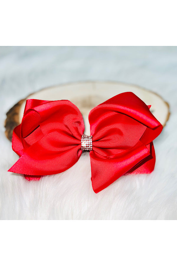 Red double layer rhinestone bow (set of 4pcs for $ 10.00)