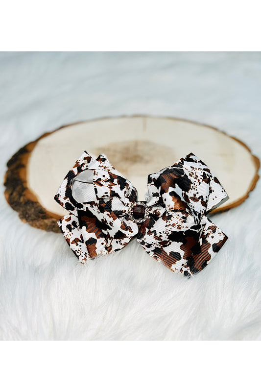 Cowhide rhinestone hairbow (set of 4pcs for $10.00)