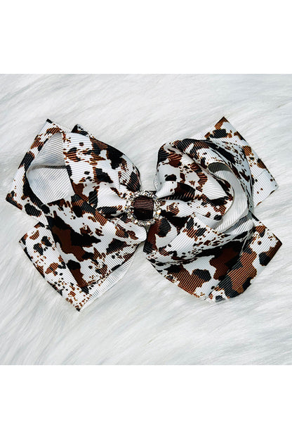 Cowhide rhinestone hairbow (set of 4pcs for $10.00)