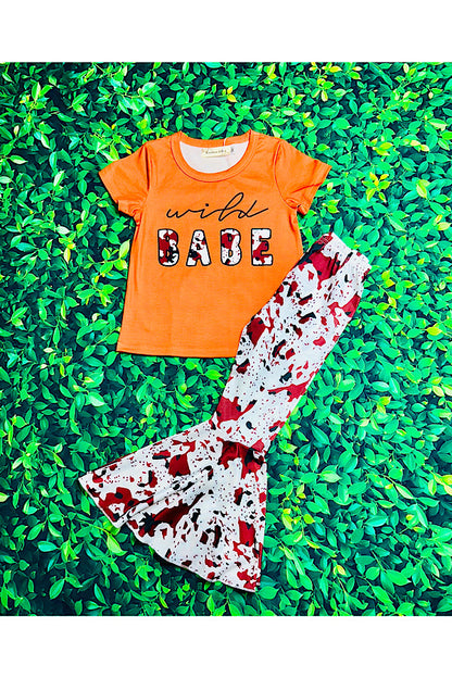 "WILD BABE" cowhide girls 2pc set XCH0666-13H