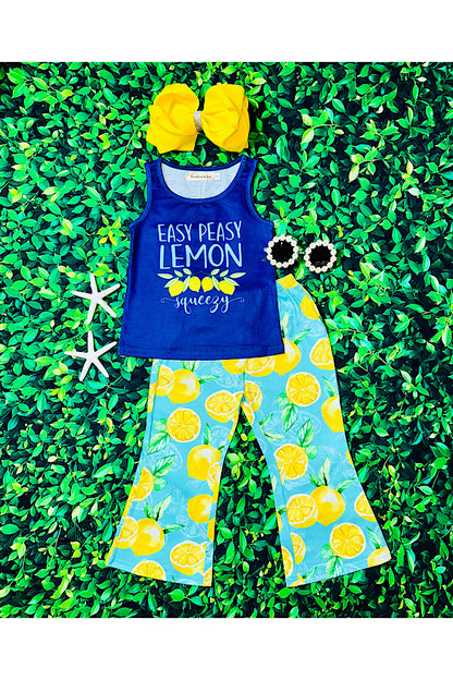 "EASY PEASY LEMON SQUEEZY" lemons 2pc set