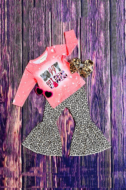 "DOLLY VIBES" cheetah print 2pc set X0015-16