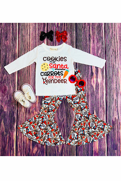 "COOKIES FOR SANTA...CARROTS FOR THE REINDEER" 2pc set XCH0015-23H