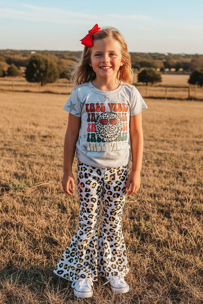Western "FALL VIBES'' stars & cheetah girls boutique set XCH0010-8H