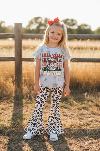 Western "FALL VIBES'' stars & cheetah girls boutique set XCH0010-8H