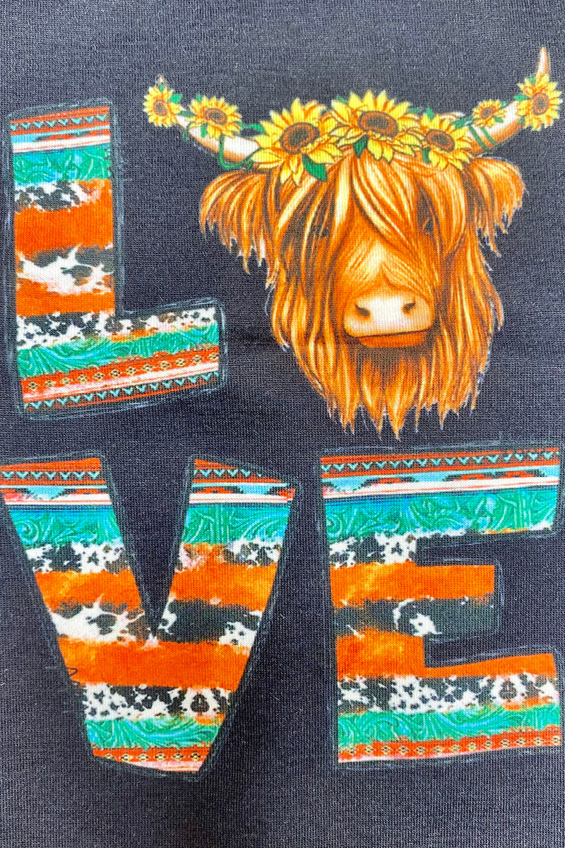 X0333-22 Serape & cow prints 2pcs western girls sets