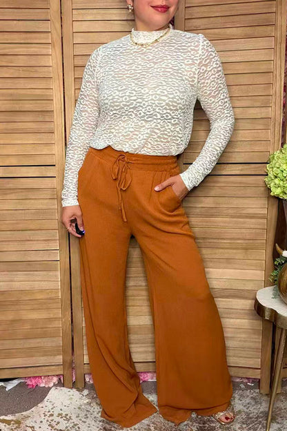 Western brown straight women pant w/side pockets Southern Stitch YMY15523