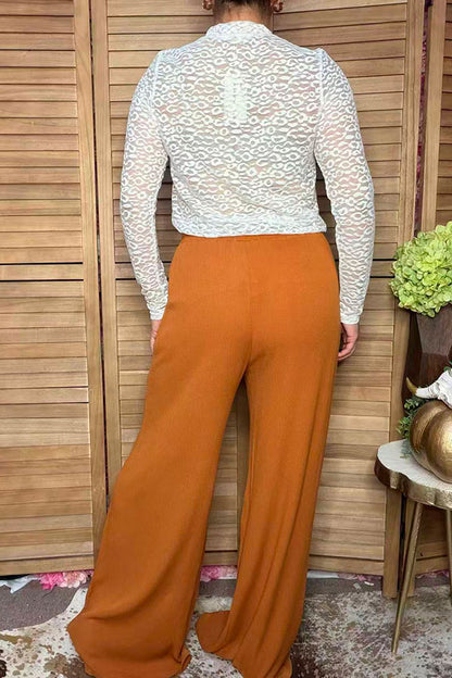 Western brown straight women pant w/side pockets Southern Stitch YMY15523