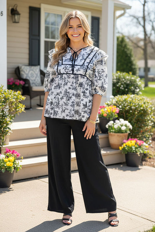 Western Women clothes Suppliers Baby doll short sleeves ladies top GJQ16135